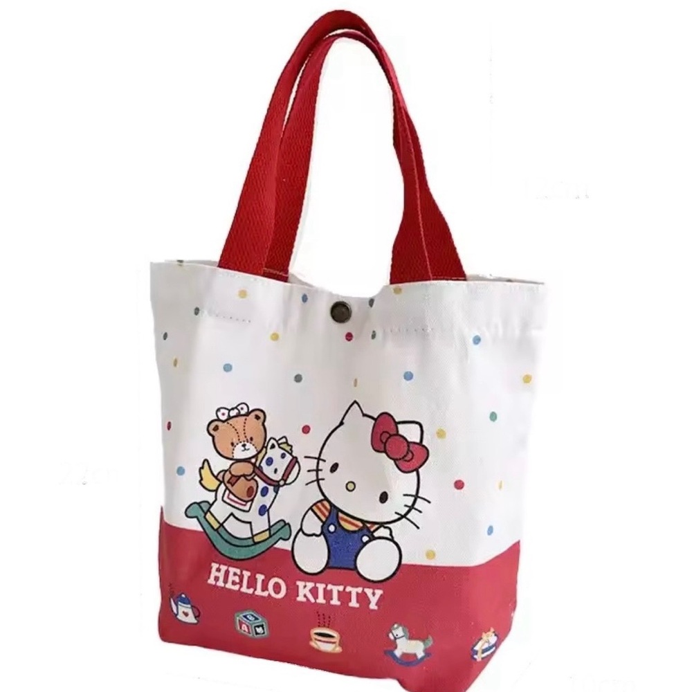 Hello Kitty Red and White Kids Tote Bag